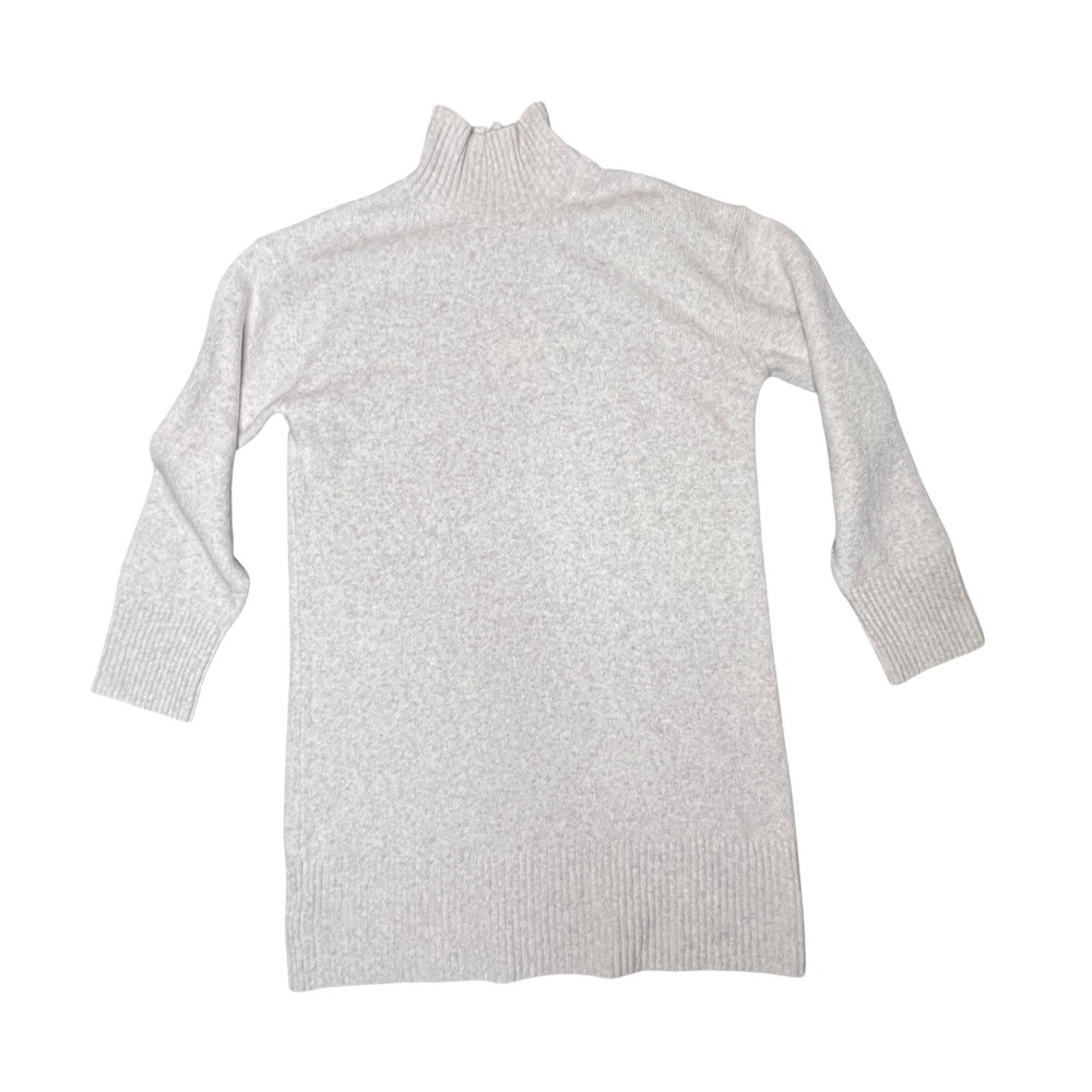 Everlane‎ NEW Womens L Beige Wool Blend Cozy Turtleneck Sweater Dress Long Tunic